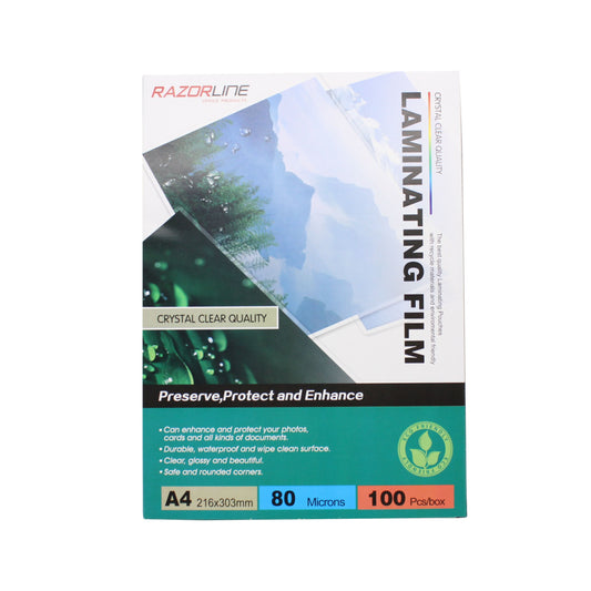 Laminating Pouch A4 80 Micron 100 Pack