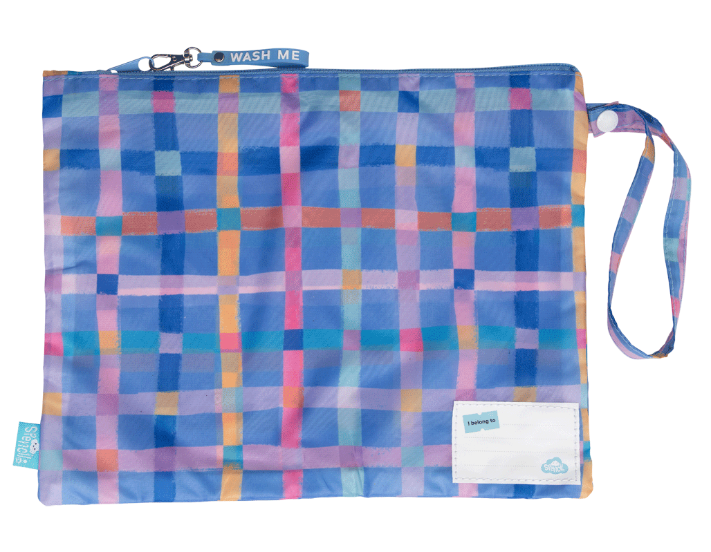 Spencil Little Clean & Dirty Bags - Pastel Plaid