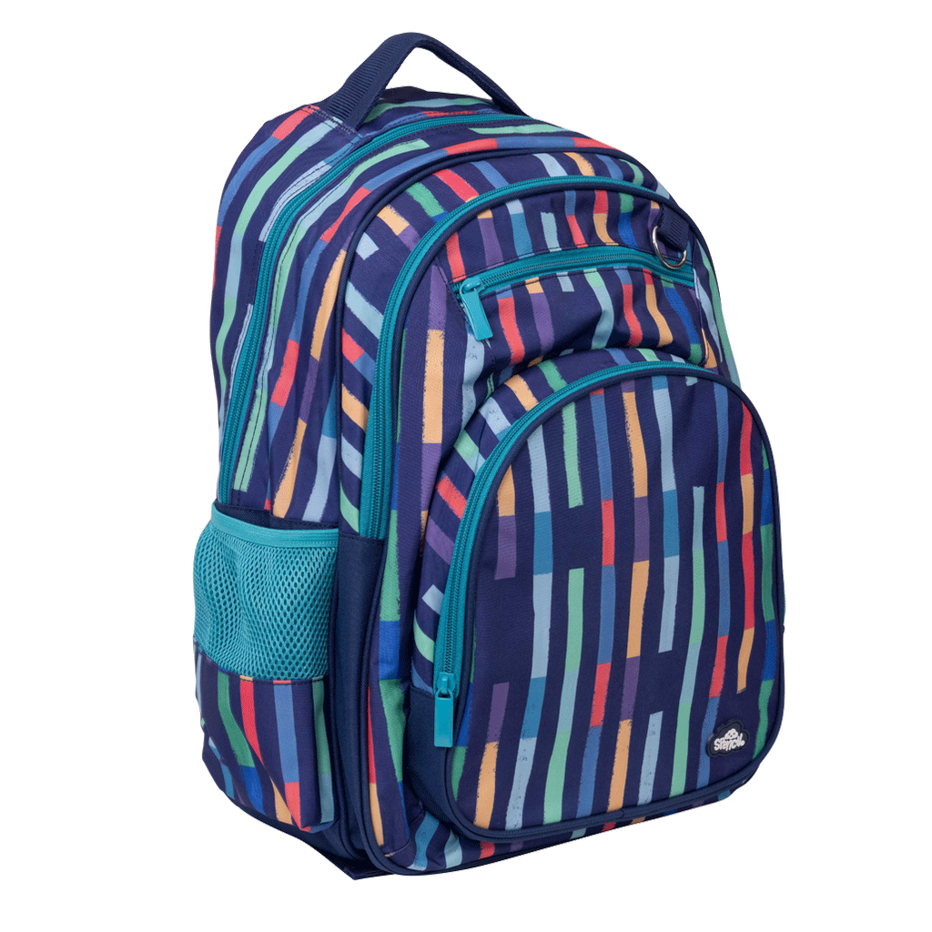 Spencil Big Kids Backpack - Bright Stripes