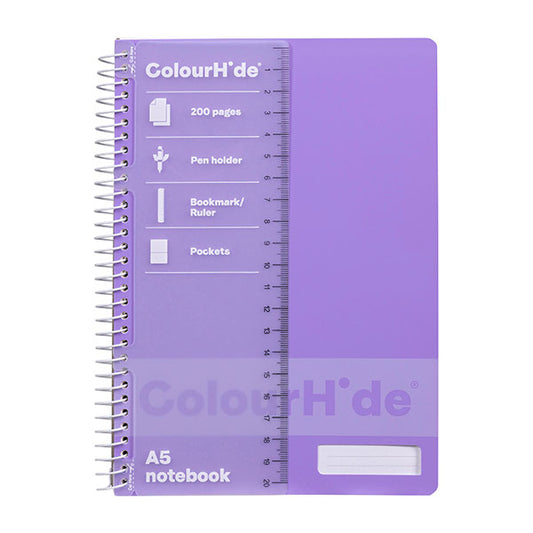 Notebook Colourhide A5 200pg Lavender