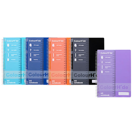 Notebook A5 Colourhide 200 Page Assorted Colours