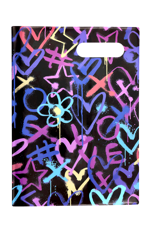 A4 Book Cover - Hearts & Crosses