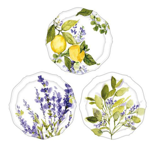 Lang Appetizer Plate - Set of 3 - Lemon Grove