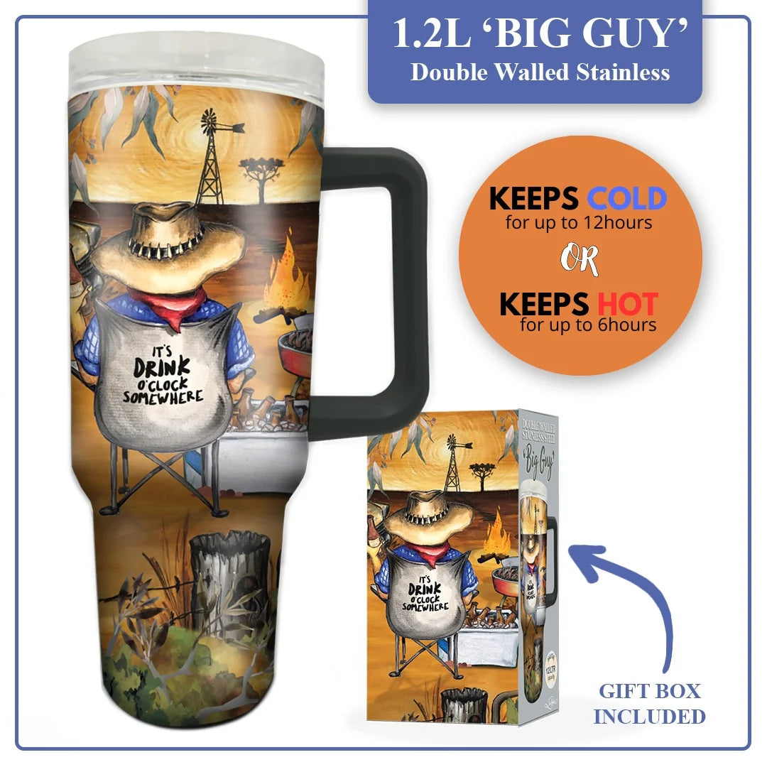 Stainless Steel Insulated Mug 1.2 litres - Campfire Beers