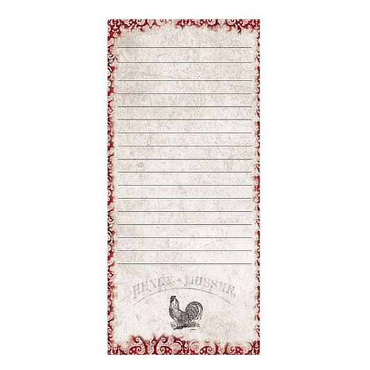 Lang List Pad - Cardinal Rooster