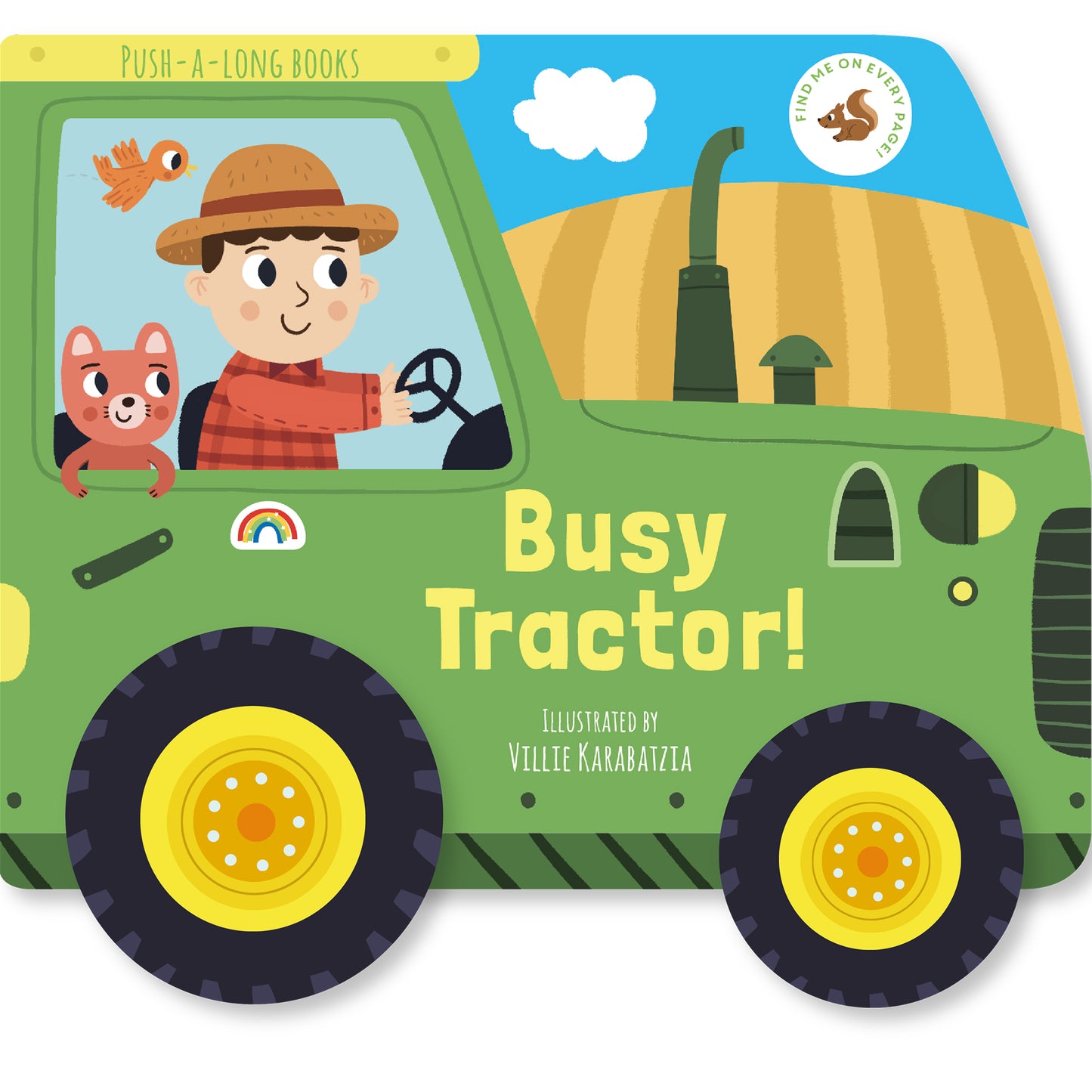 Busy Tractor Push-Along Book