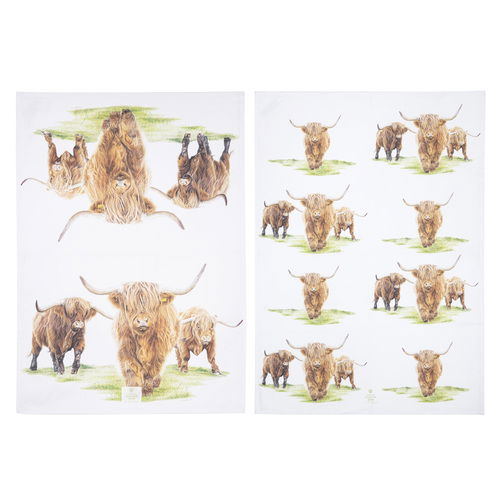 Highland Herd Kitchen Towel 2 Pack