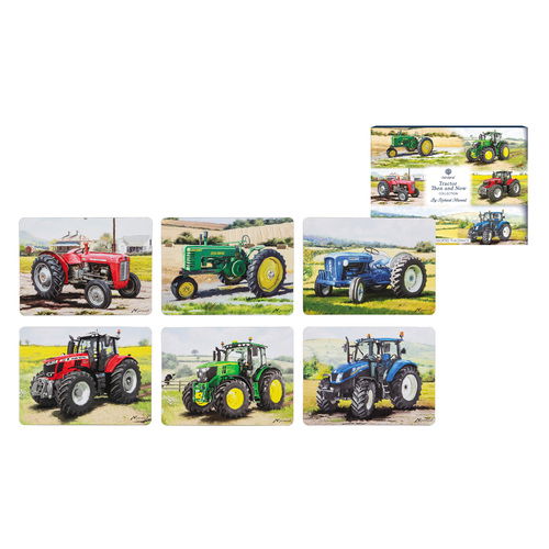 Tractors Then/Now Assorted 6pk Placemat