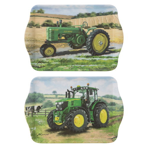 Tractors Then/Now John Deere 2pk Scatter Trays