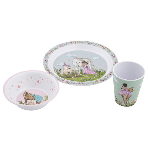 My Unicorn 3 Piece Kids Dinner Set
