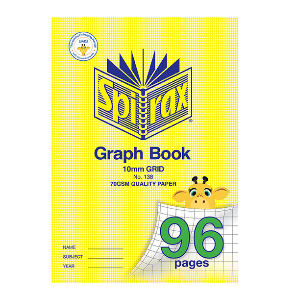 Graph Book A4 10mm Grid 96pg