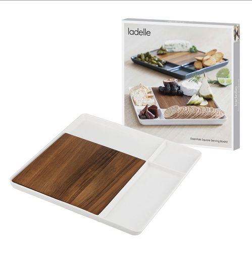 Essentials Square Serving Board - White