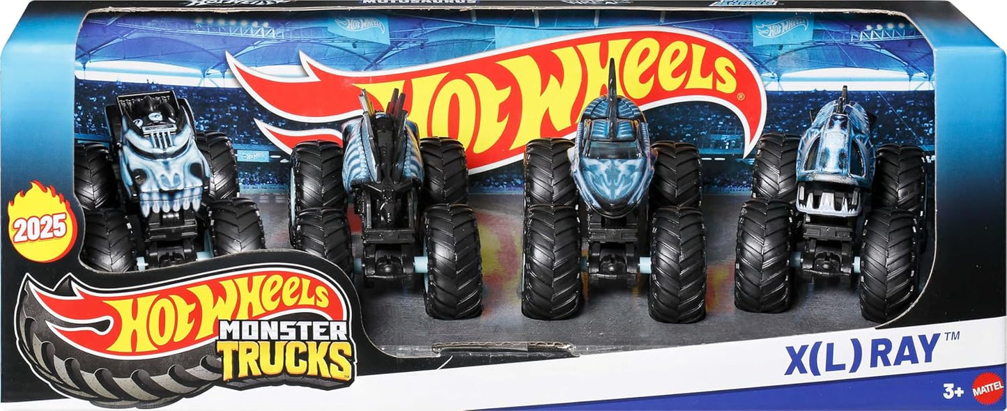 Hot Wheels Monster Trucks 4 Pack - X(L) Ray
