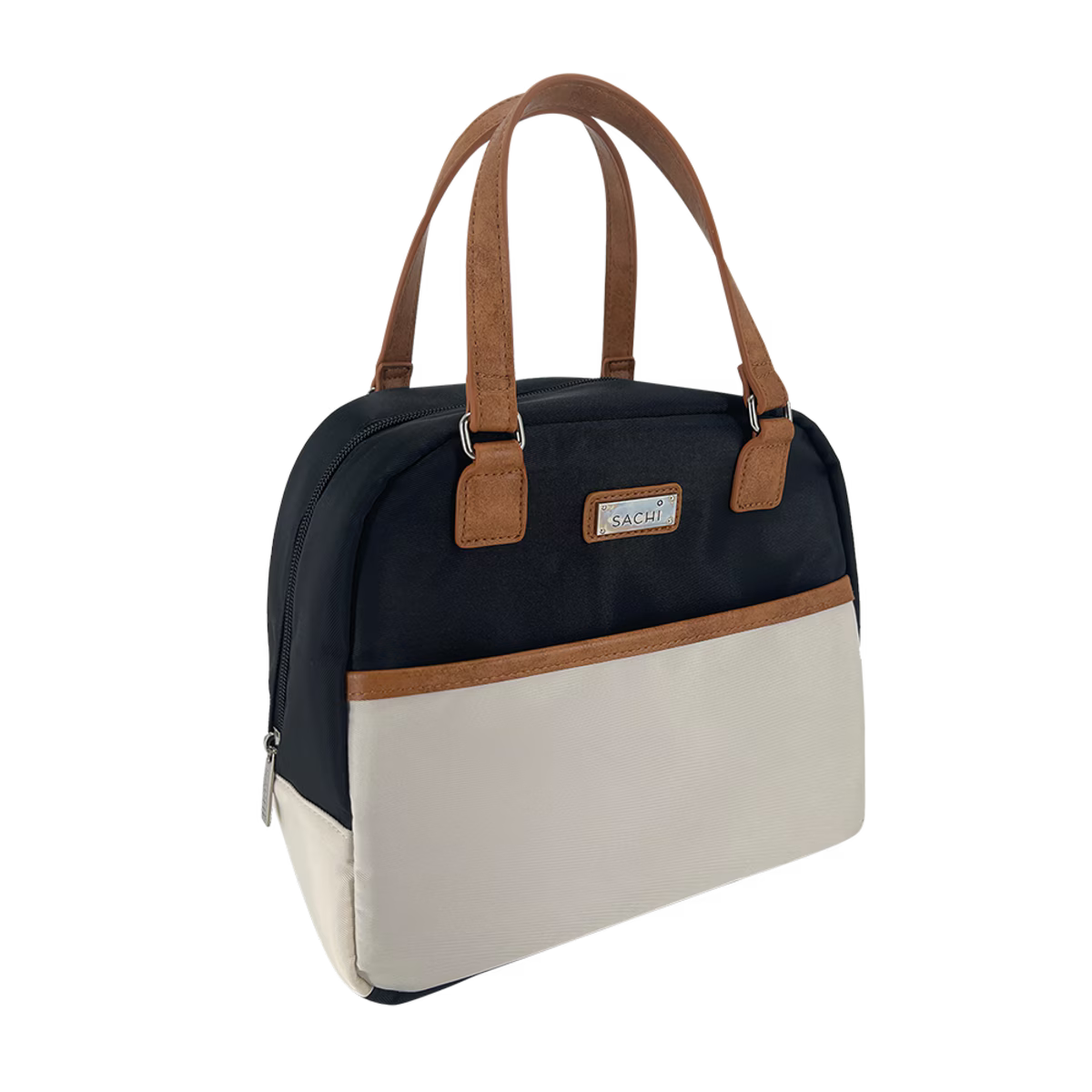 Sachi Insulated Lunch Bag - Black/Cream