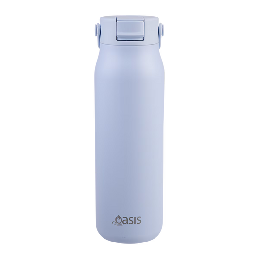 Oasis Ceramic Lined S/S D/Wall Ins Sorrento Sipper Bottle 900ml - Periwinkle