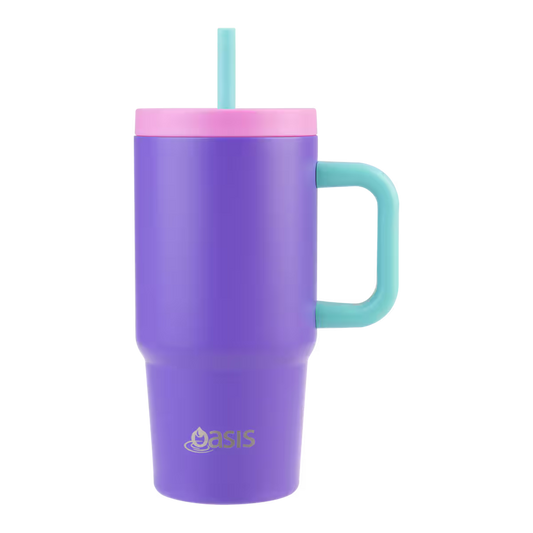 Oasis S/S Insulated 'JNR COMMUTER' Travel Tumbler 700ml - Mermaid Purple