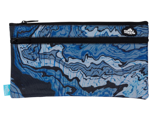 Spencil Twin Zip Pencil Case - Ripple Effect