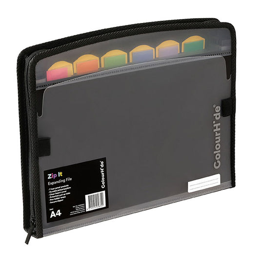 Expanding File Zip It ColourHide Black