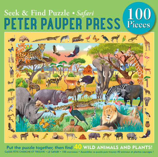 Safari Seek & Find Puzzle 100 Pieces