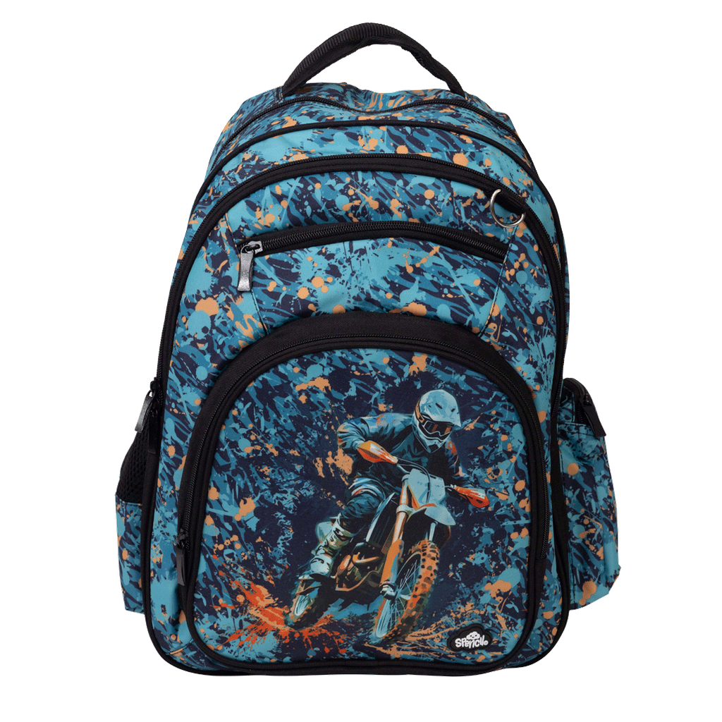 Spencil Big Kids Backpack - Moto Camo Trax