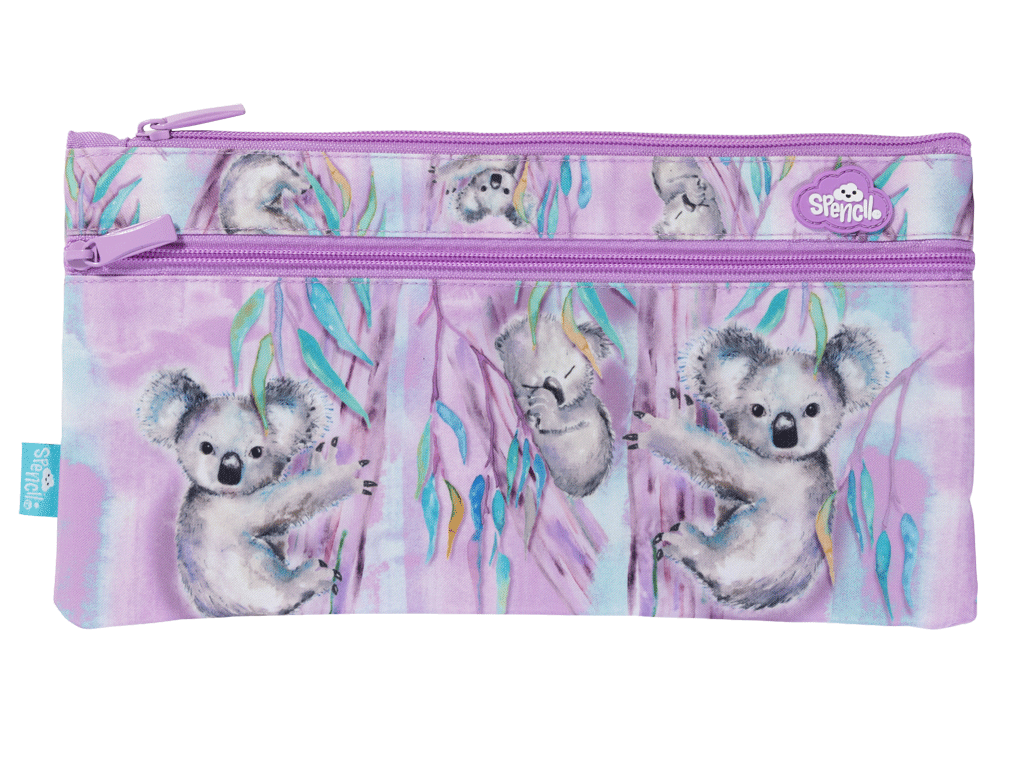 Spencil Twin Zip Pencil Case - Koala Haven