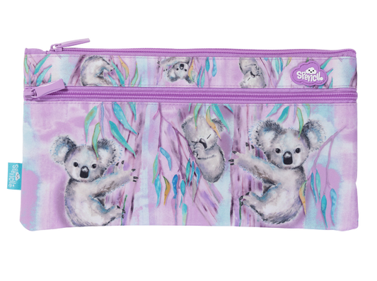 Spencil Twin Zip Pencil Case - Koala Haven