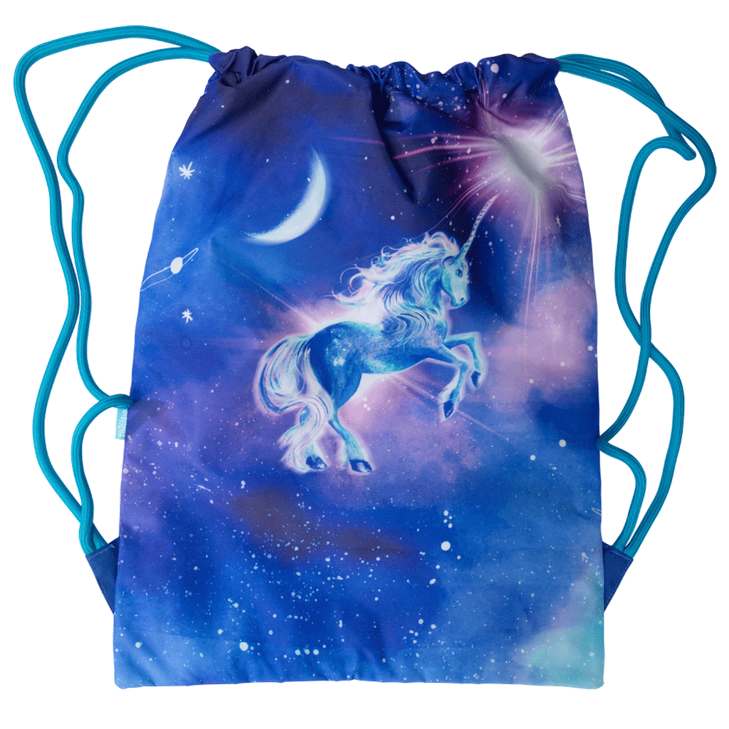 Spencil Big Drawstring Bag - Moonlit Unicorn