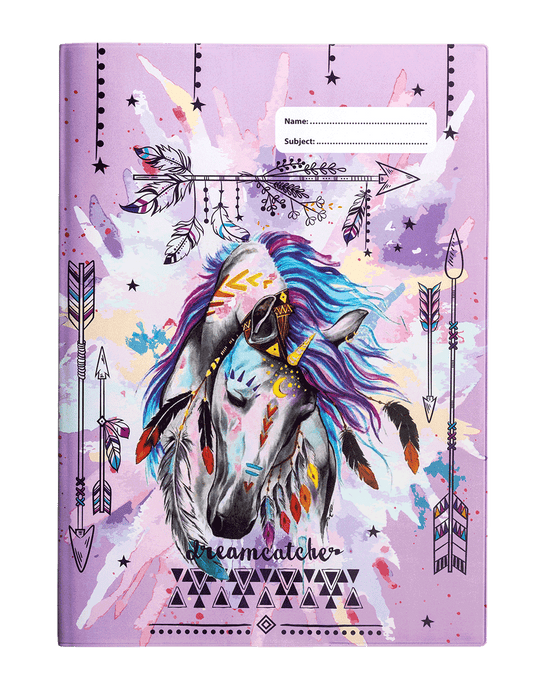 A4 Book Cover - Dreamcatcher Horse I