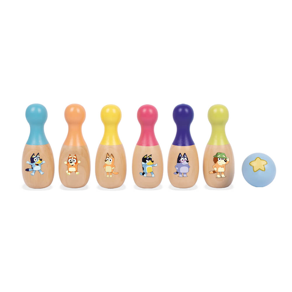 Bluey - Wooden Bowling Pin Set