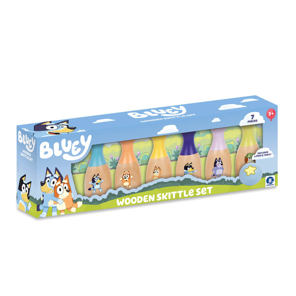 Bluey - Wooden Bowling Pin Set