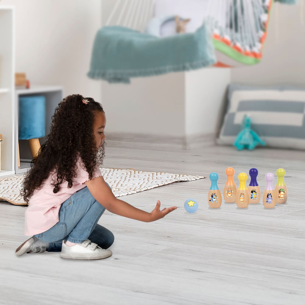 Bluey - Wooden Bowling Pin Set