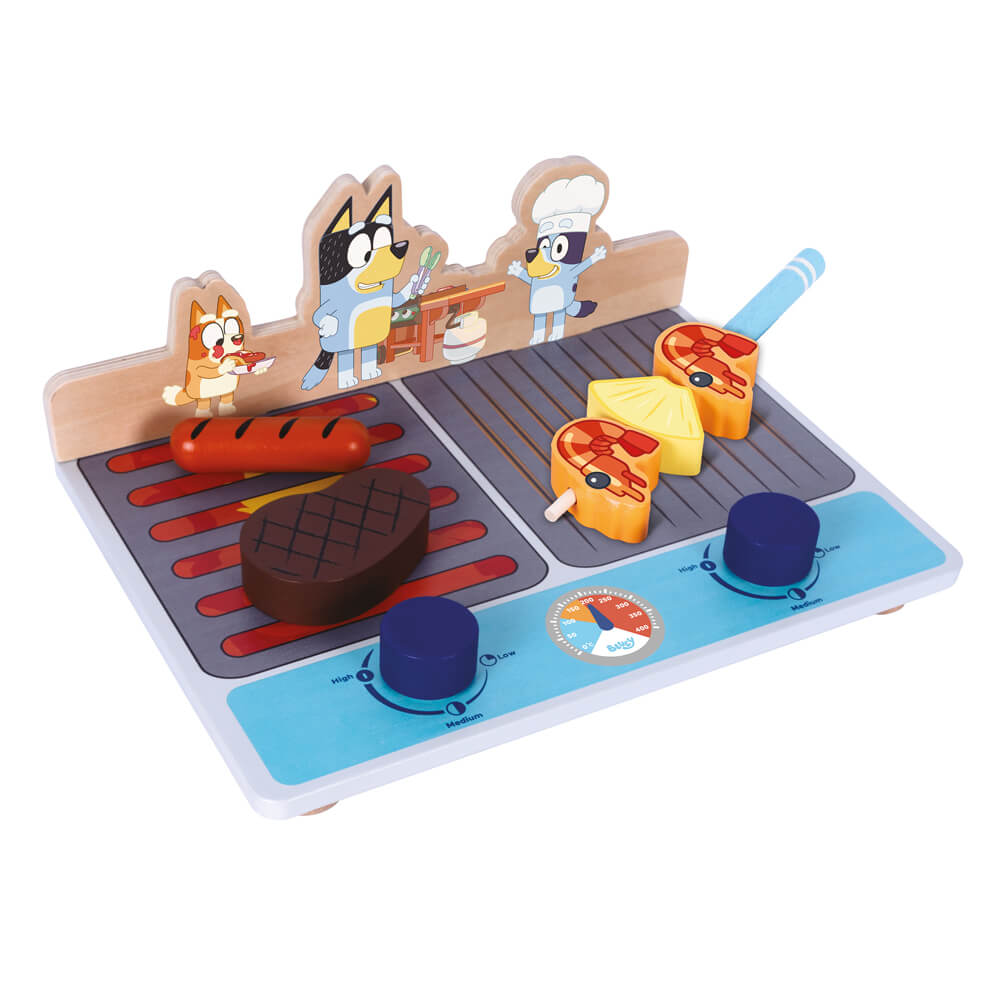 Bluey - Wooden Tabletop BBQ Set