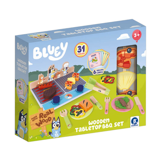 Bluey - Wooden Tabletop BBQ Set