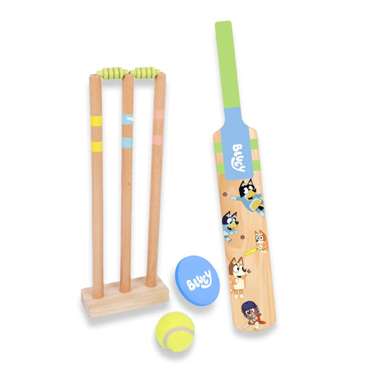 Bluey - Wooden Cricket Set