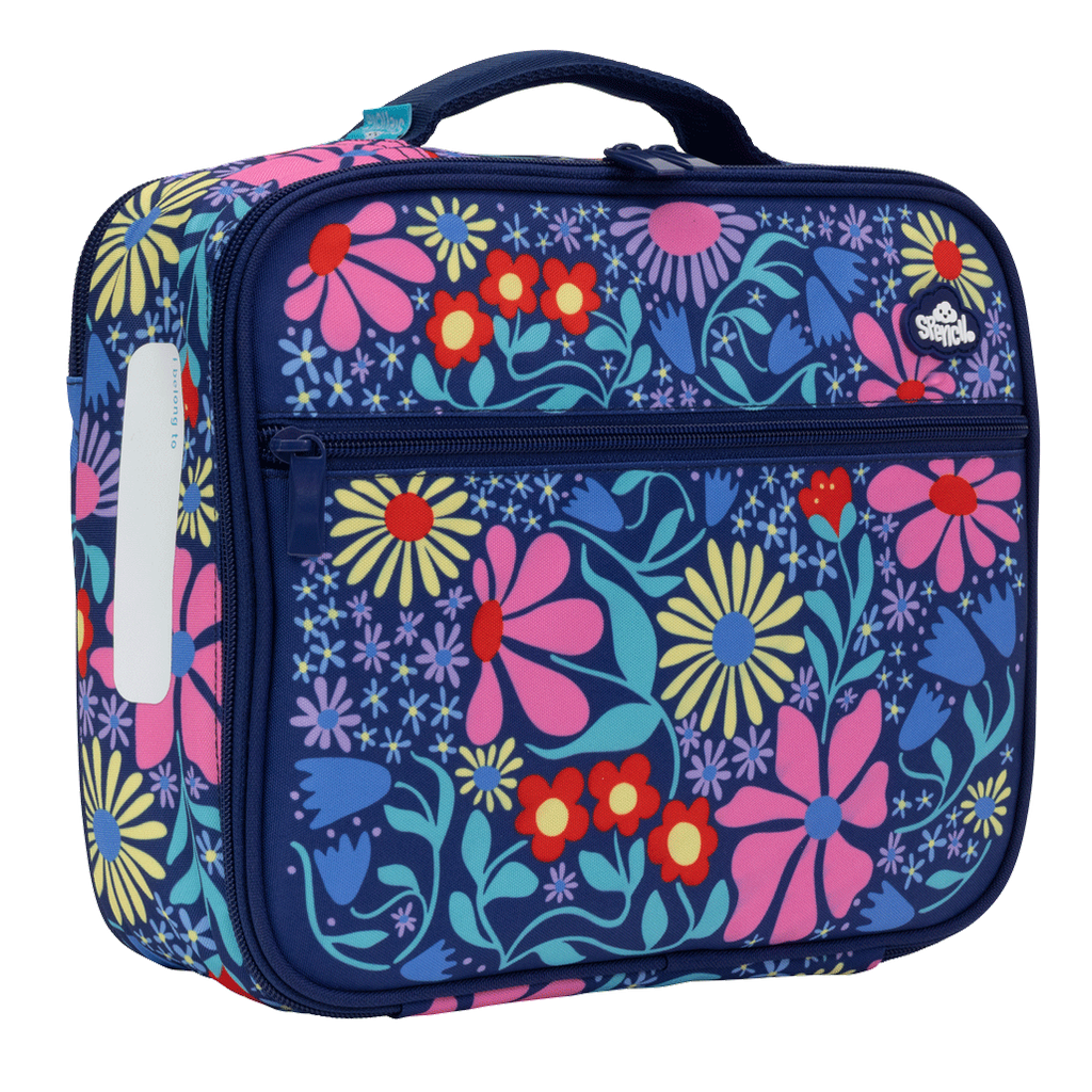 Spencil Big Cooler Lunch Bag - Flower Fun