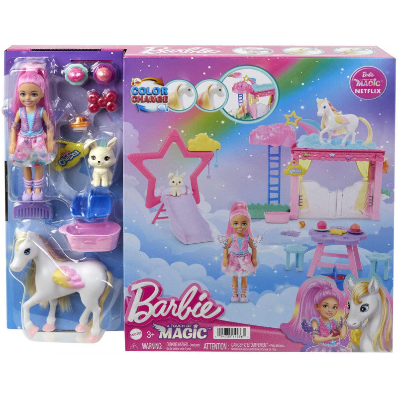 Barbie Touch of Magic Chelsea and Pegasus Toy Packaged Front