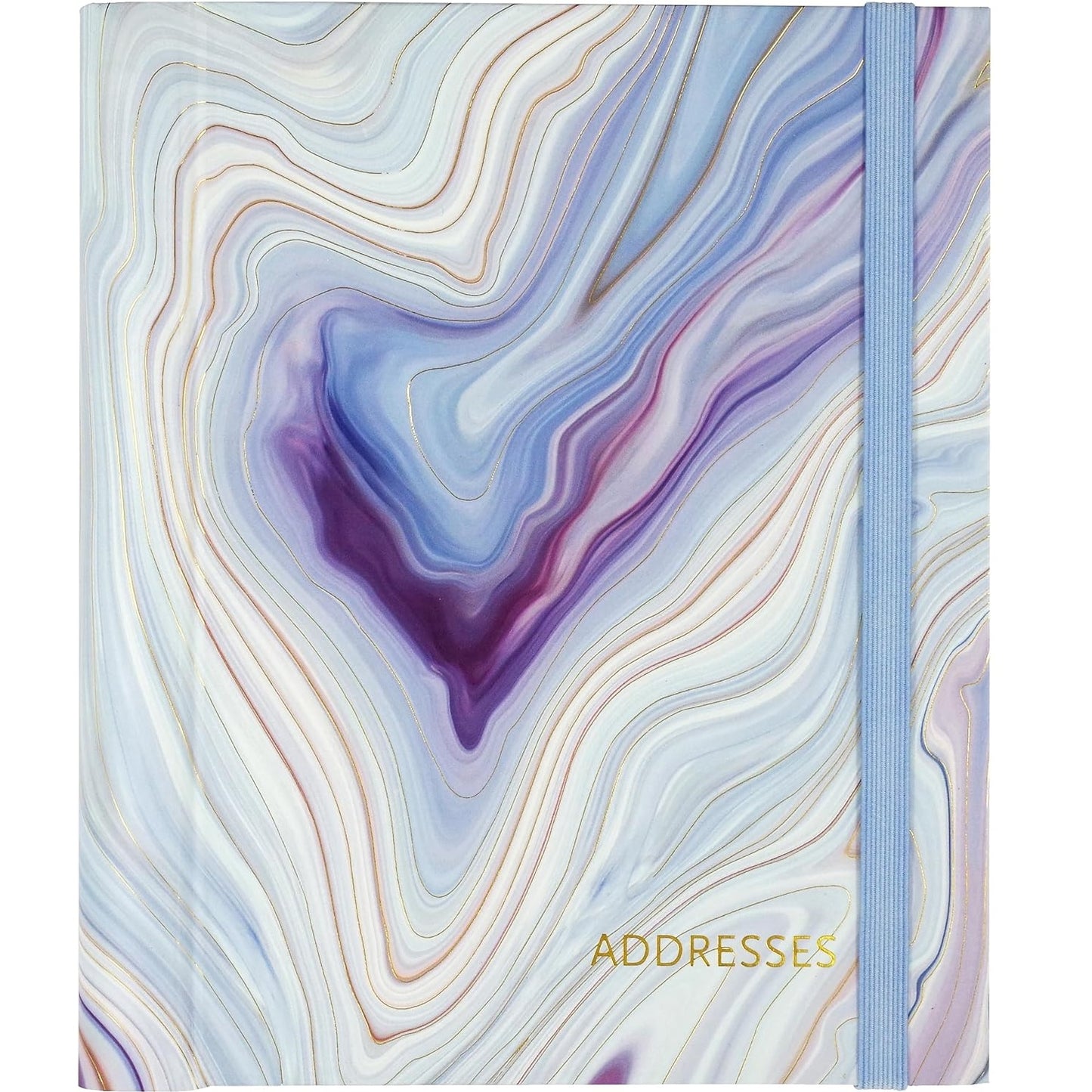 Blue Agate Large Address Book