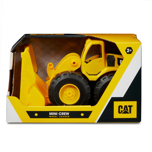 CAT Mini Crew Wheel Loader Toy Packaged Front