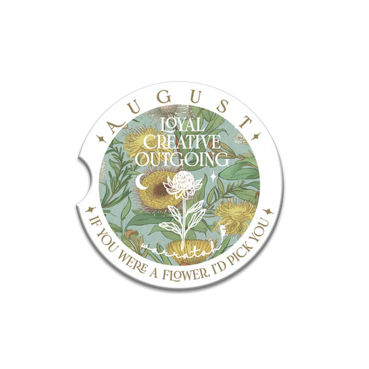 Ceramic Car Coaster - August - Waratah