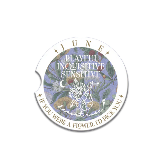 Ceramic Car Coaster - June - Desert Rose