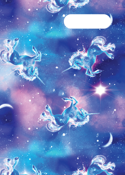 Spencil A4 Book Cover - Moonlit Unicorn 2