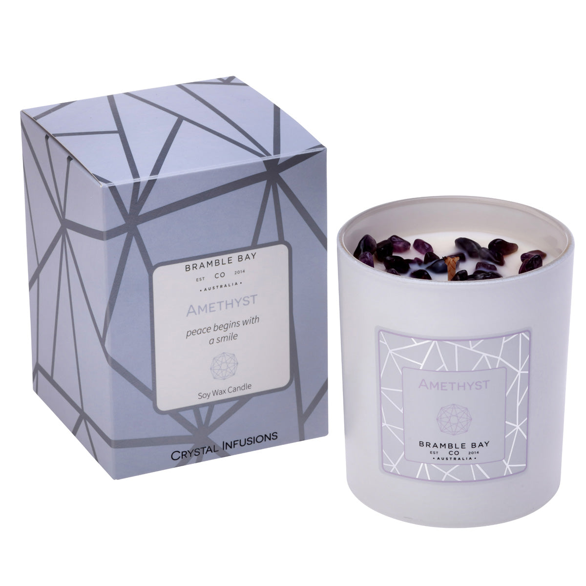 Amethyst Crystal Infusions Candle