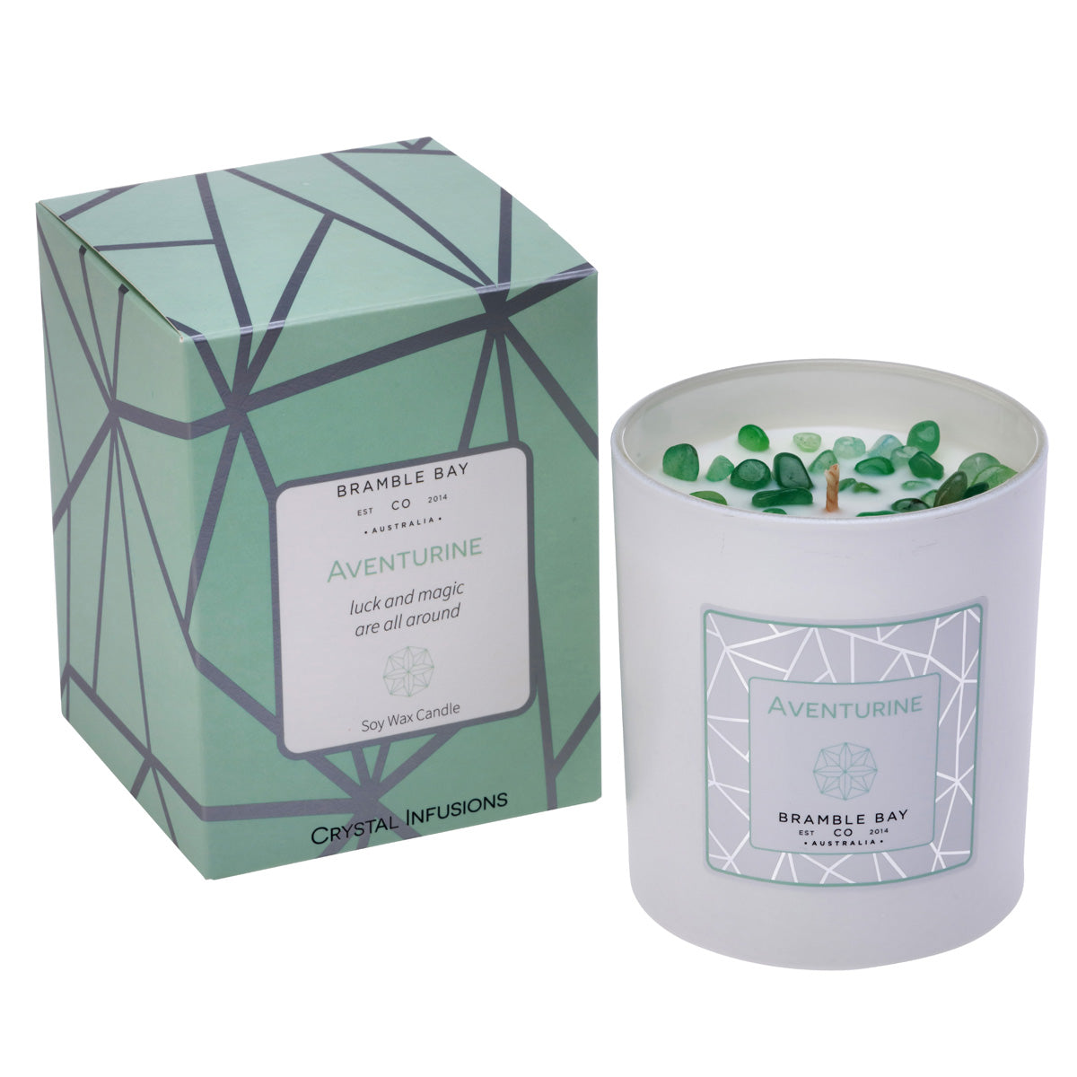 Aventurine Crystal Infusions Candle