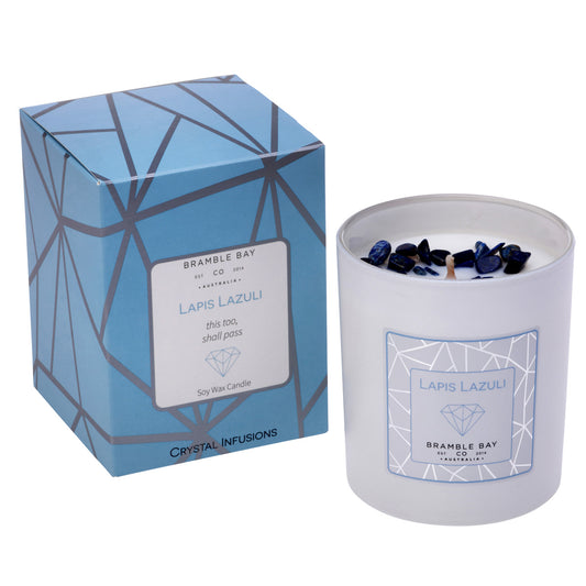 Lapis Lazuli Crystal Infusions Candle