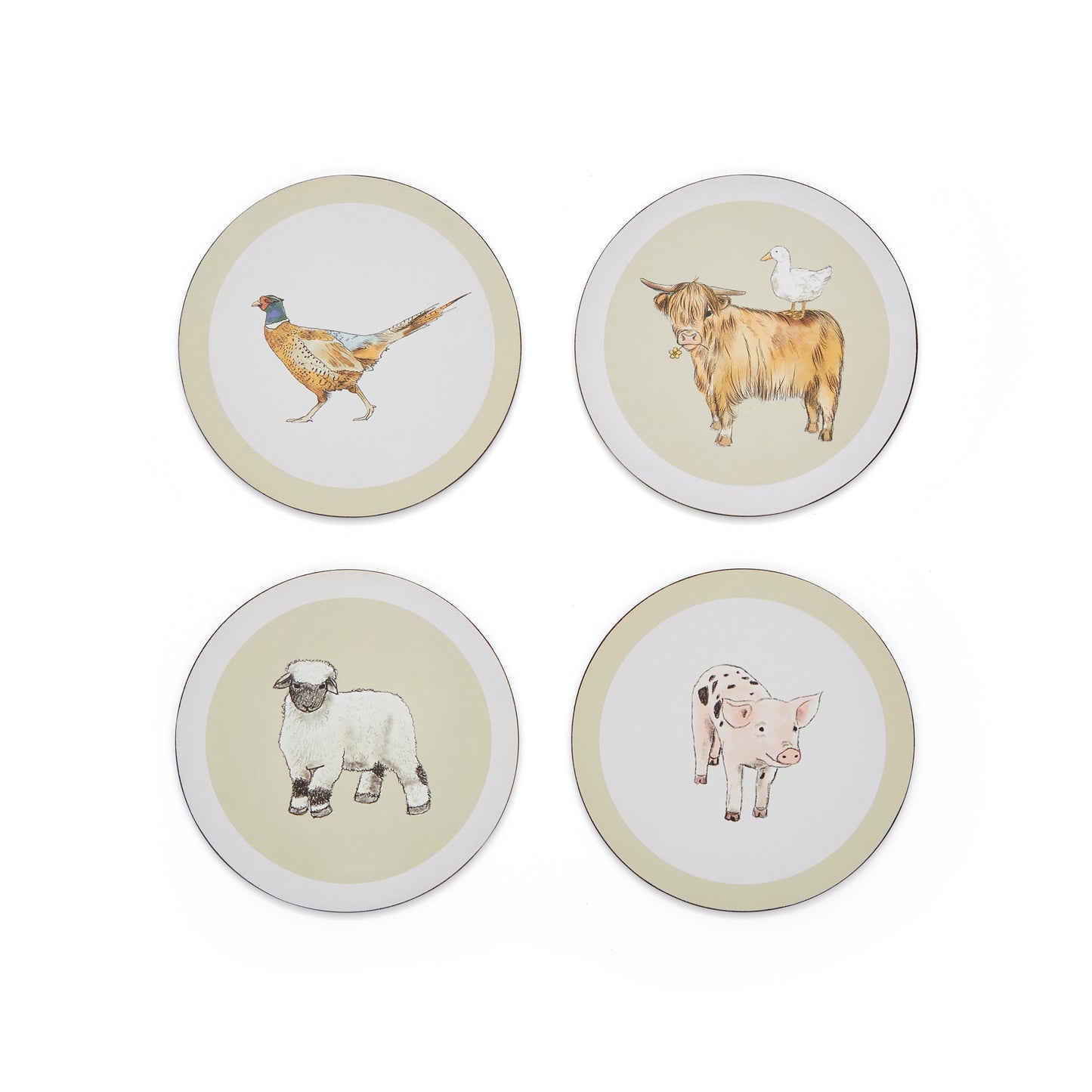 Buttercup - Round Coasters - Set of 4