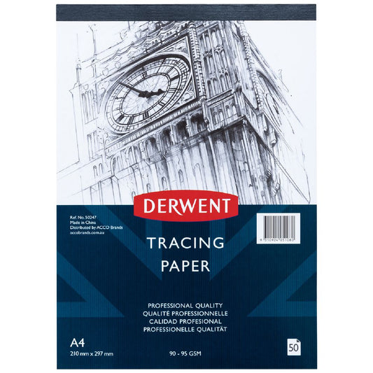 Tracing Paper Derwent A4 90gsm 50 Sheets