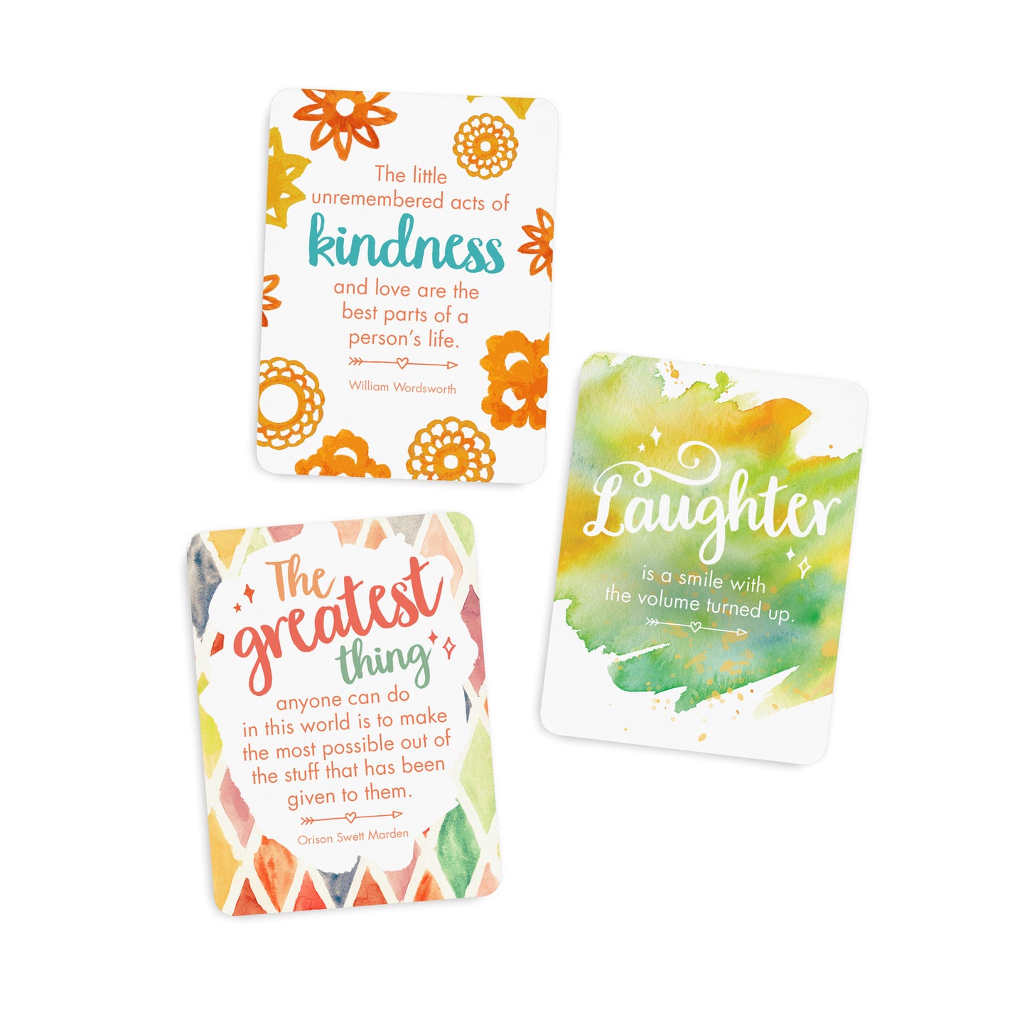 24 Inspirational Affirmation Cards - Positive Thoughts