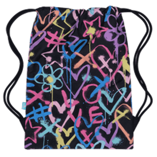 Spencil Drawstring Bag Hearts & Crosses