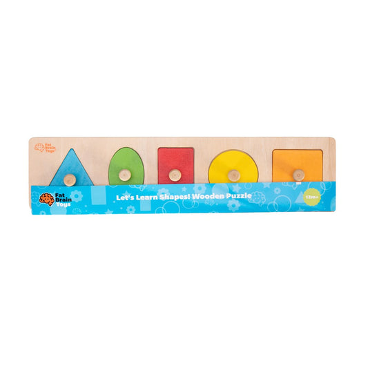 Fat Brain Toys Learn Shapes Wooden Puzzle
