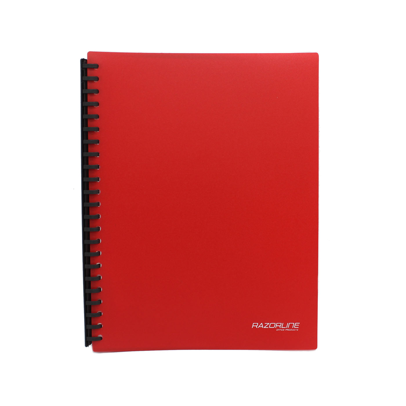 Display Book A4 Refillable 20 Pocket Red